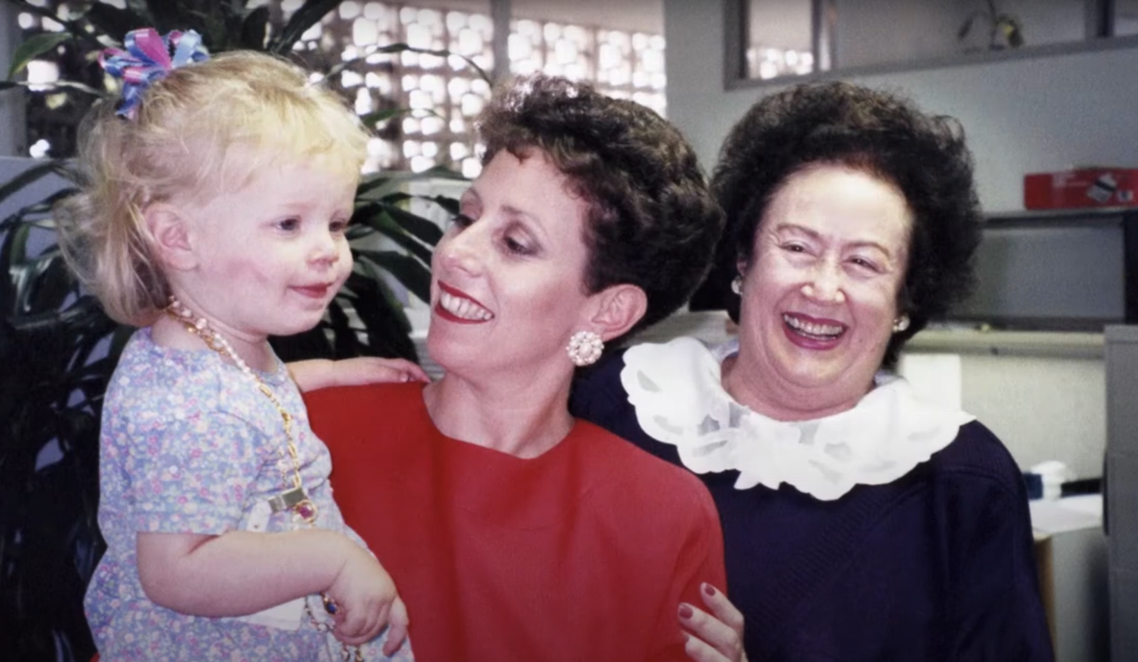 Young Alex Jackson with her mother and grandmother, Frieda Rapoport Caplan